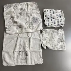 スヌーピー ガーゼタオル 4枚セット