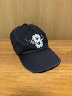 SUPREME ブラックキャップ 翼のあるSロゴ