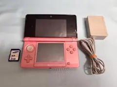 Nintendo 3DS ピンク 本体 ACアダプター付き