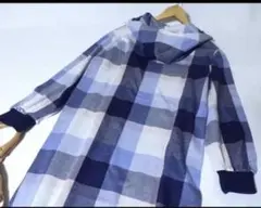 BLUE LABELCRESTBRIDGE★フード付きチェック柄ワンピース