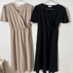 tal.by yumi しまむら　ルームワンピース　授乳ワンピース　退院着　M