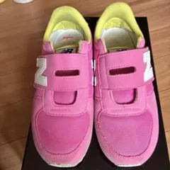 New Balance キッズスニーカー ピンク/イエロー21.５センチ