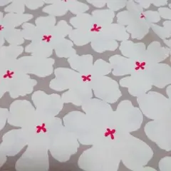 花柄プリント生地 ベージュ地 手芸用 110×175 コットンこばやし 北欧柄