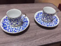 ☆即購入OK！SANYO Blue copenブルーコペン カップ&ソーサー3個
