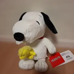 スヌーピー　Lぬいぐるみ 　スヌーピー&ウッドストック　おなかVer.