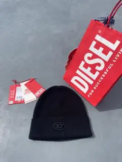 DIESEL 黒 ニット帽