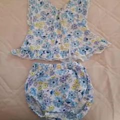 花柄ベビー服セット　セットアップ 90cmのサムネイル
