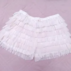 ジェラートピケ♡フリルショートパンツ♡ピンクのサムネイル