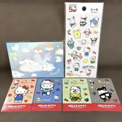 【発送前値下げ中】サンリオ　ポストカードとシールセット　サンリオ展＆50周年