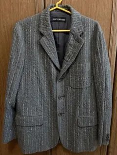 ISSEY MIYAKE グレー ストライプ テーラードジャケットのサムネイル