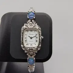 Classique クォーツ SV925 ブレスレット腕時計 オパール装飾　不動 Classique クォーツ SV925 ブレスレット腕時計 オパール装飾 不動
