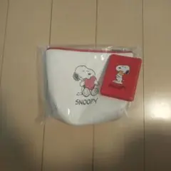 スヌーピー ポーチ＆ミニミラーセット