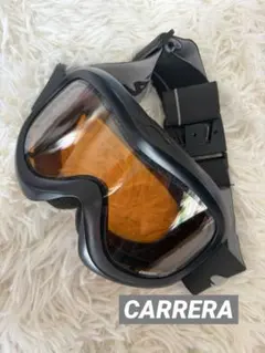 【訳あり品　CARRERA】スキー用　スノボー　ゴーグル オレンジレンズ