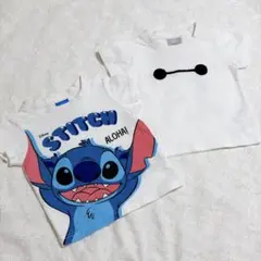 ディズニー スティッチ ベイマックス Tシャツ 2点セット 70-80cmのサムネイル