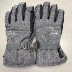 GERRYCOSBY防水スキースノーボードグローブ グレー　サイズ レディースM