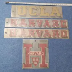 70年代学内で購入　激レア物 UCLA HARVARD ロゴステッカーセット