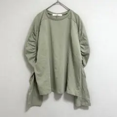 ノウェム NOVEM パプスリーブ カットソー 【F】 グリーン 長袖