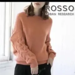 UR ROSSO 片畦ニットプルオーバー 1211