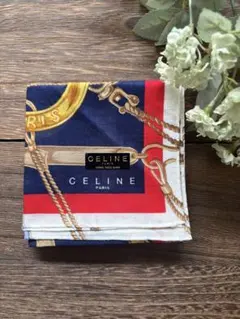新品 CELINE チェーンデザイン ハンカチ