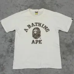 A BATHING APE アベイシングエイプ Tシャツ 白 Sサイズ BY74