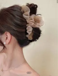 バンズクリップ　ビッグ　韓国風　ヘアクリップ