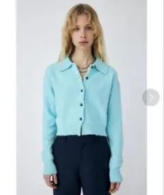 【moussy】ニットカーディガン