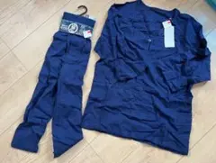 【タグつき】ネイビー チェック柄ルームウェア Mサイズパジャマ部屋着　綿100%