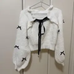 MA＊RS チビリボンケープ風ニット MARS ホワイト