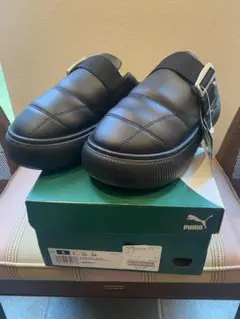 【新品・未使用】PUMA ブラック ローファー Puma ブラック ローファー 22.0cm 厚底