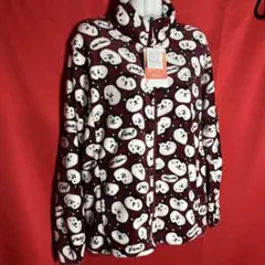 メンズ　シルキーフリースジャケット（犬柄）