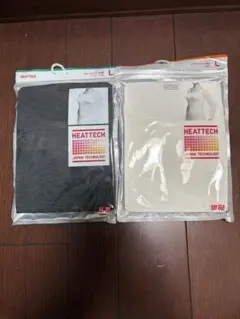 HEATTECH レディース Lサイズ グレー ホワイト 2枚セット
