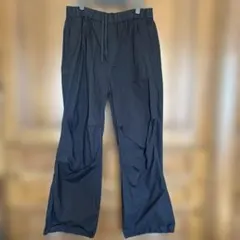 無印良品　パラシュートイージーパンツ　ブラック　XXLサイズ
