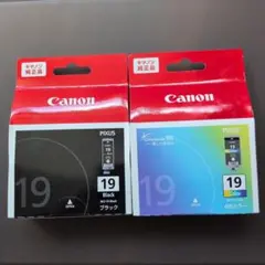 Canon 純正インク BCI-19 ブラック・カラー 2個セットのサムネイル