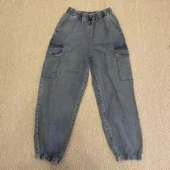 GU デニムカーゴパンツ 150
