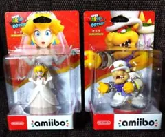 ★【新品】ピーチ・クッパ　ウェディングスタイル amiibo　2体セット
