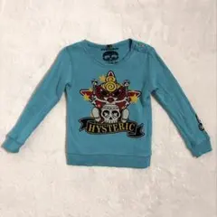 ス*ラ様 HYSTERIC MINI 青 長袖トレーナー 80