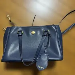 COACH ネイビー ショルダーバッグ