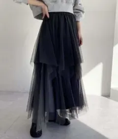 NICE CLAUP ランダムチュールスカート