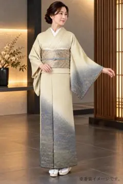 未使用品 訪問着 藤娘きぬたや 総絞り 縫い締め絞り 身丈165cm 正絹