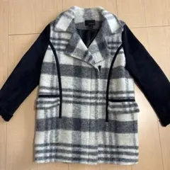 22 OCTOBER ウールコート　ブラック　38