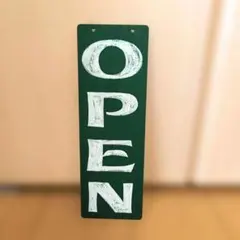 OPEN CLOSED 両面サインプレート 木製 店舗用
