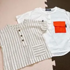 ２枚セット✨ほぼ未使用✨お出かけ用✨キッズ こども シャツ トップス おしゃれ