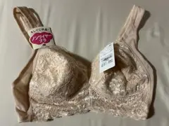 ノンワイヤーレースブラジャー ベージュのサムネイル