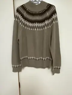 ニット　丈長め　かわいい