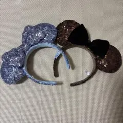 ディズニーカチューシャ　スパンコール　ミニー2個セット