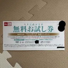 スタジオマリオ 無料お試し券 9,790円分のサムネイル