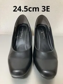 黒パンプス　24.5cm 3E ロメオバレンチノのサムネイル