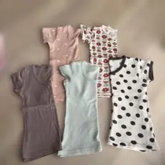 95センチ半袖下着５点セット 多様デザイン