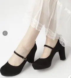 ESPERANZA 新品未使用3WAYチャンキーヒールパンプス24、5cmのサムネイル