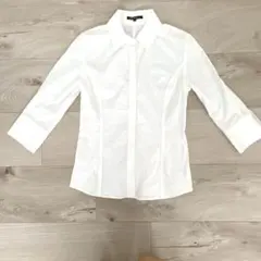 23区 シャツ　ブラウス　綿　ポリエステル　シンプル　仕事　普段着　面接　制服